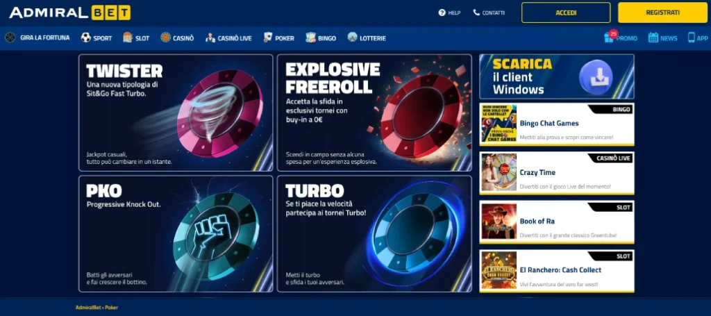 Admiralbet Poker Online