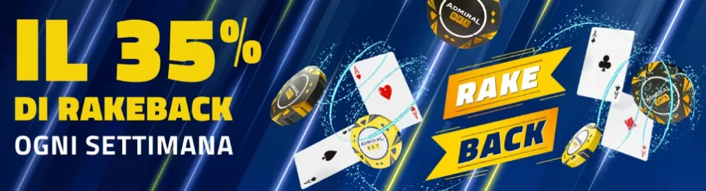 Rakeback Admiralbet Poker