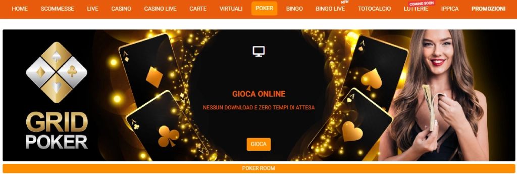 Poker room Vincitu - Rakeback dal 45%